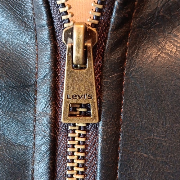 Levi Strauss brown vegan leather jacket NWT - Picture 6 of 13